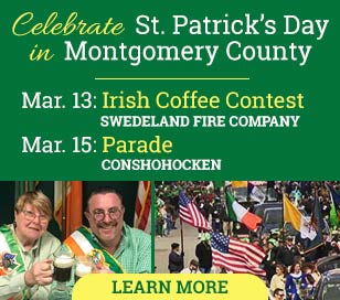 The Montgomery County St. Patrick's Day Parade in Conshohocken, PA Get ready for one of the most exciting celebrations of Irish heritage in the region! The Montgomery County St. Patrick's Day Parade returns to Conshohocken, Pennsylvania, on Saturday, March 15, 2025, at 2:00 PM, bringing a vibrant display of Irish pride, music, and community spirit. What to Expect: A festive procession starting at 11th Avenue and Fayette Street, marching down to Elm Street, and concluding in front of the Washington Fire Company Traditional Irish music, lively marching bands, and energetic Irish dancers Creative floats and spirited performances that captivate thousands of spectators More Than Just a Parade! Local restaurants and pubs serve up delicious Irish fare, festive drinks, and unbeatable specials House parties and gatherings bring friends and families together to celebrate The entire community unites in a day filled with tradition, fun, and Irish pride Why It Matters: This beloved parade isn't just about wearing green-it's a celebration of Irish culture and one of Montgomery County's biggest annual events. Whether you're marching, spectating, or enjoying the festivities, the spirit of St. Patrick's Day comes alive in Conshohocken! Mark your calendars and join the fun on Saturday, March 15, 2025 starting at 2PM!