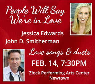 A mesmerizing night of love and melody as John Smitherman and Jessica Edwards serenade the audience with the timeless tunes of Cole Porter, Irving Berlin, Jerome Kern, and other musical maestros. This enchanting musical event, crafted for the romantic in all of us, promises to be a celebration of love and harmony. Imagine an evening where every note is a whisper of affection, and every lyric tells a story of love's journey. John Smitherman and Jessica Edwards, a couple deeply in love, will take center stage to share their passion for each other through the magic of music. The repertoire for the evening will feature duets for lovers, carefully selected to evoke the essence of romance. Expect to be swept away by the timeless melodies that have stood the test of time, touching hearts across generations. From the sultry tunes of Cole Porter to the heartwarming compositions of Irving Berlin and the soul-stirring melodies of Jerome Kern, this musical journey will be a testament to the enduring power of love.