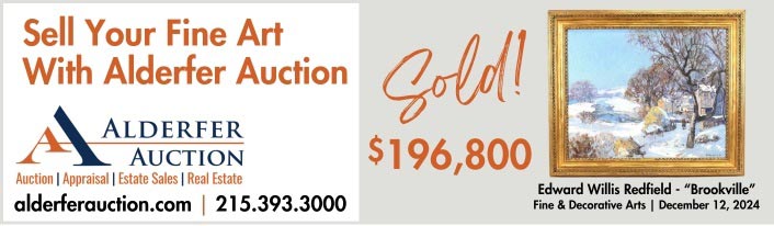 As an industry leader, Alderfer Auction is pleased to offer a complimentary evaluation of your Fine Art collection. Our seasoned specialists will assess whether a piece from your collection could be a star in our upcoming Fine Arts Auction. We have a keen interest in Pennsylvania impressionist works from the 19th and 20th centuries, as well as art that transcends geographical boundaries and historical eras. Place your trust in our family-owned auction company, celebrated for generations of honesty and integrity.