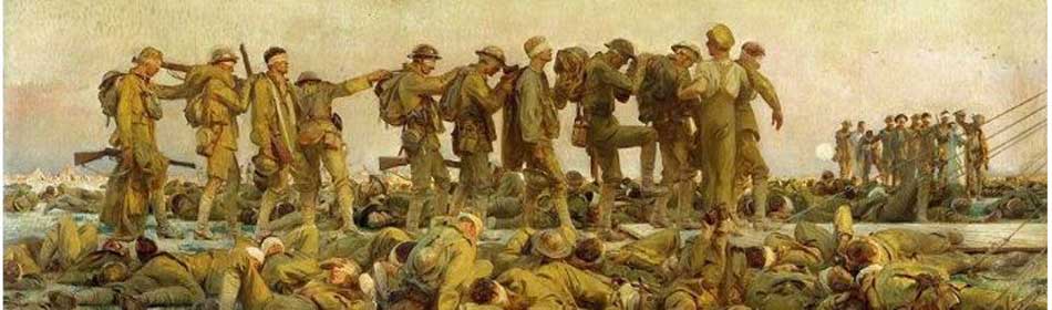 John Singer Sargent - Gassed, 1918 - Oil on canvas - (on display at Imperial War Museum, London, UK) in the Lambertville, Hunterdon County NJ area